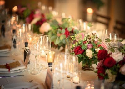 wedding in Tuscany Reception table